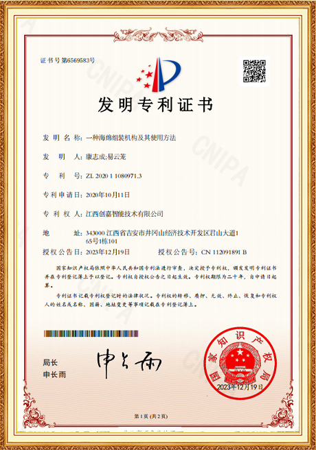 Certificate of honor